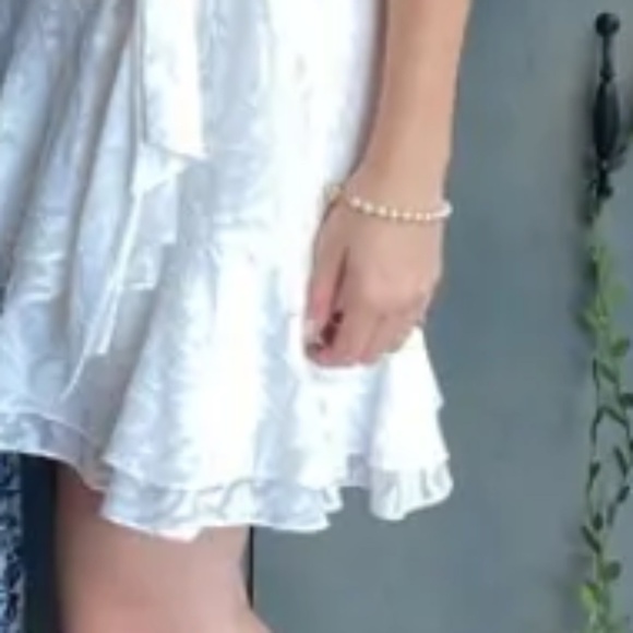 Tanya Taylor White Floral Bianka Mini Dress US 2 - Picture 7 of 12